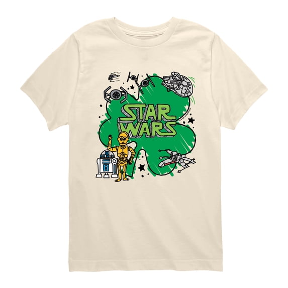 Star Wars - St. Paddy's Scribble Boys' Short Sleeve Graphic T-Shirt
