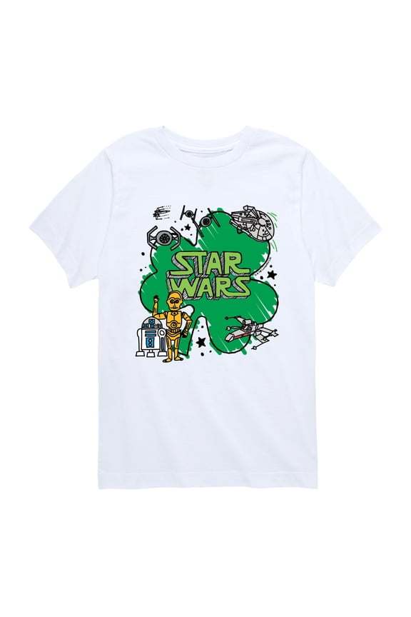 - St. Paddy's Scribble - Youth Boys Short Sleeve Graphic T-Shirt