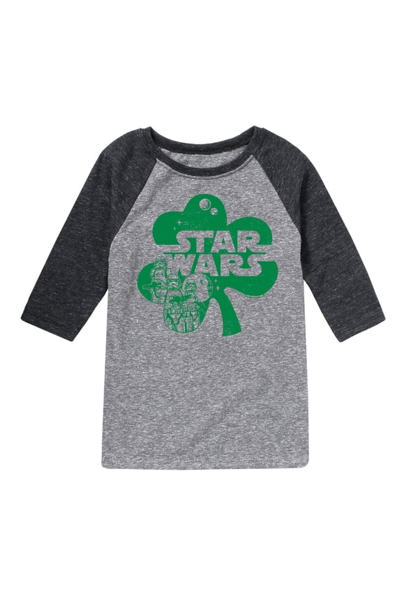 - St. Patrick's Day Clover - Toddler And Youth Raglan