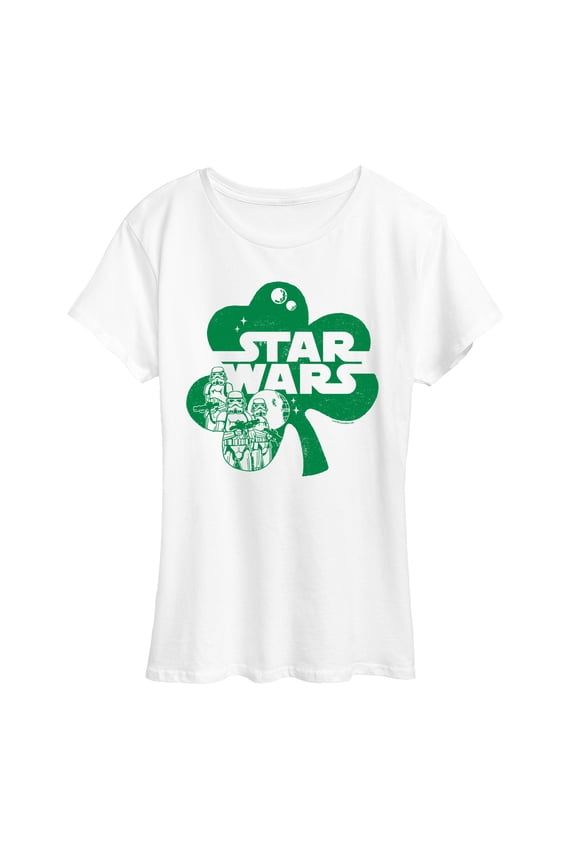 - St. Patrick's Day Clover - Women's Short Sleeve Graphic T-Shirt