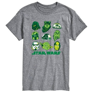 Star Wars - St. Patrick's Day Green Grid - Men's Short Sleeve Graphic T-Shirt