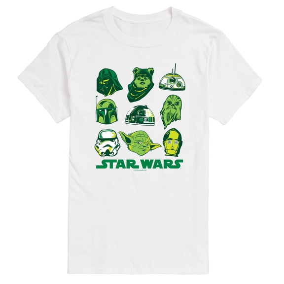 Star Wars - St. Patrick's Day Green Grid - Men's Short Sleeve Graphic T-Shirt