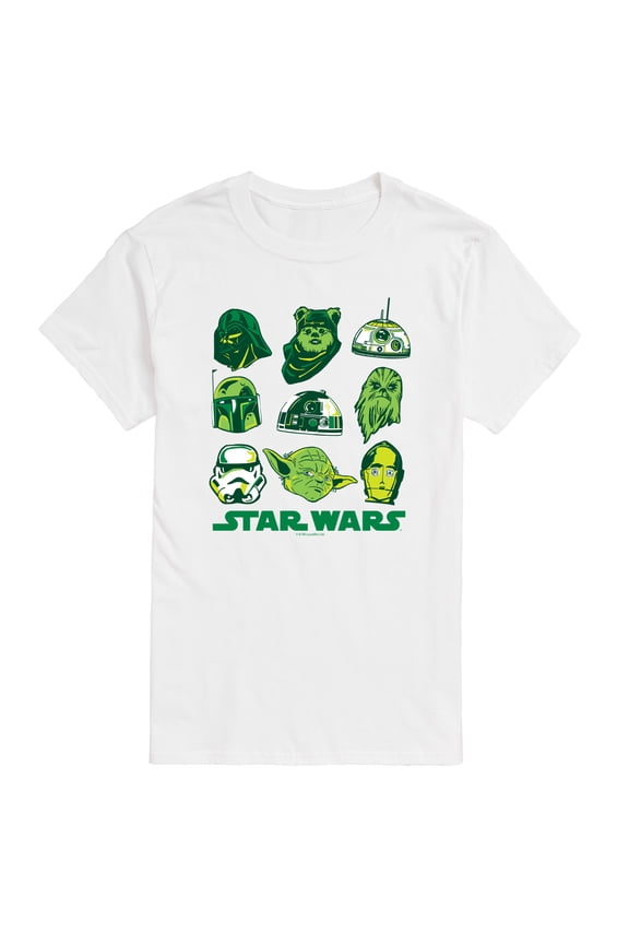 - St. Patrick's Day Green Grid - Men's Short Sleeve Graphic T-Shirt