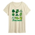 thumbnail image 1 of Star Wars - St. Patrick's Day Green Grid - Women's Short Sleeve Graphic T-Shirt, 1 of 5