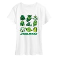 thumbnail image 1 of Star Wars - St. Patrick's Day Green Grid - Women's Short Sleeve Graphic T-Shirt, 1 of 5