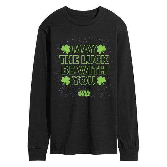 Star Wars - St. Patrick's Day May Luck Be With You - Men's Long Sleeve Graphic T-Shirt