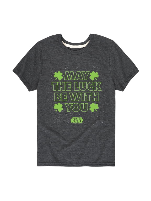 - St. Patricks Day May Luck Be With You Boys' Short Sleeve Graphic T-Shirt