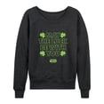 thumbnail image 1 of Star Wars - St. Patrick's Day May Luck Be With You - Women's French Terry Pullover Sweatshirt, 1 of 5