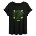 thumbnail image 1 of Star Wars - St. Patrick's Day May Luck Be With You - Women's Oversized Graphic T-Shirt, 1 of 5
