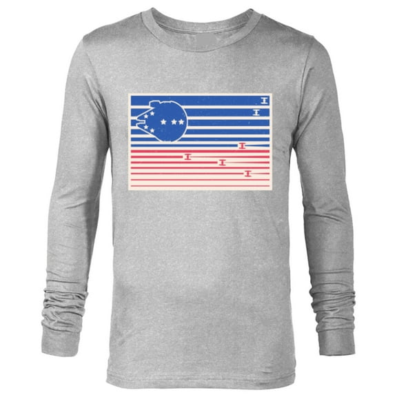 Star Wars Stars and Stripes July 4th - Long Sleeve T-Shirt for Men - Customized-Athletic Heather