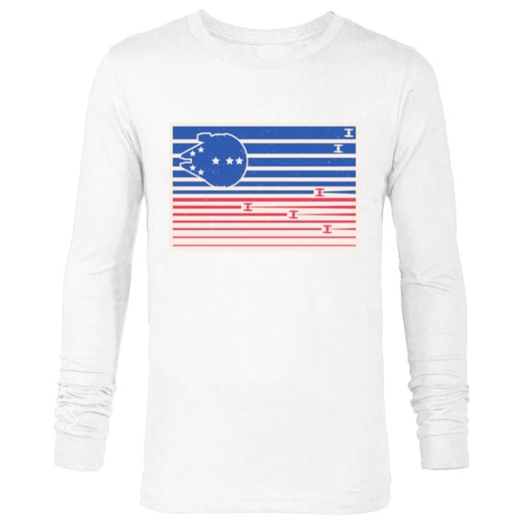 Star Wars Stars and Stripes July 4th - Long Sleeve T-Shirt for Men - Customized-White