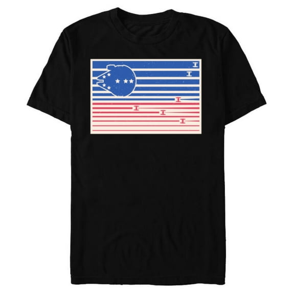 Star Wars Stars and Stripes July 4th - Short Sleeve Blended T-Shirt for Adults - Customized-Black