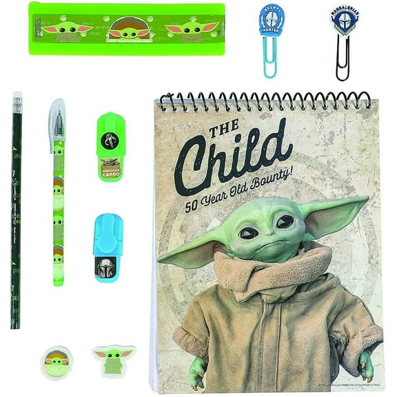 Star Wars Stationery Set with Paper Clips and Ruler, 8.5in x 11in, Multicolor, 50 Sheets