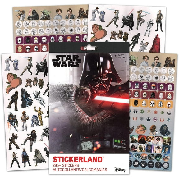Star Wars Stickers Set - 300 Star Wars Stickers Party Supplies | Star Wars Jedi and Rebel Party Decorations