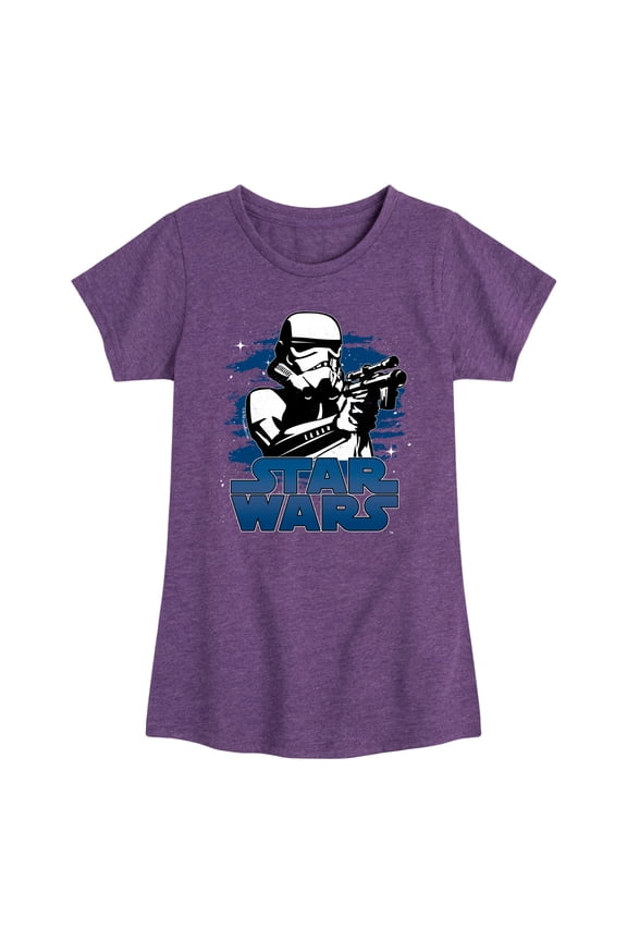 - Storm Trooper - Toddler And Youth Girls Fitted Short Sleeve Tee