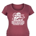 thumbnail image 1 of Star Wars - Storm Trooper Training - Women's Maternity Scoop Neck Graphic T-Shirt, 1 of 4