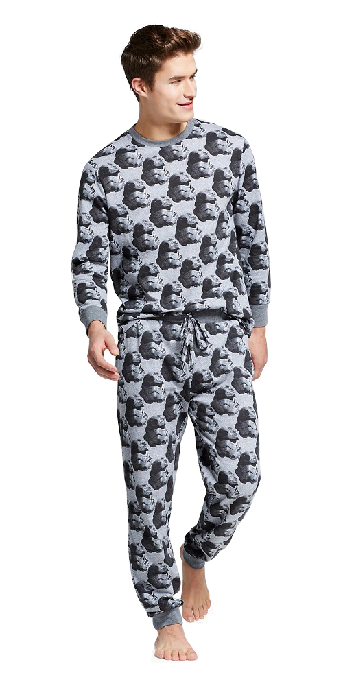 Star Wars Stormtooper Men's 2-Piece Pajama Sleep Set, Medium