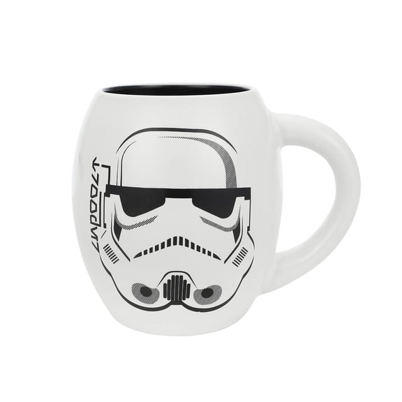 Star Wars Stormtrooper 18 oz Ceramic Oval Mug for Hot & Cold Drinks