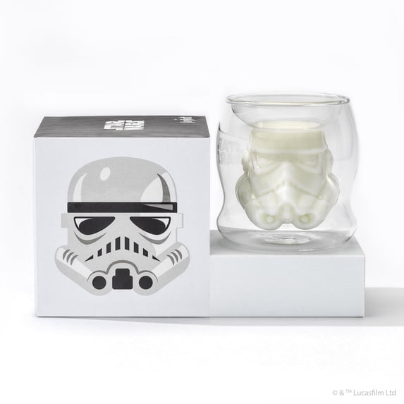 Star Wars Stormtrooper 3D Helmet Double Wall Coffee Glass - 6.5 oz