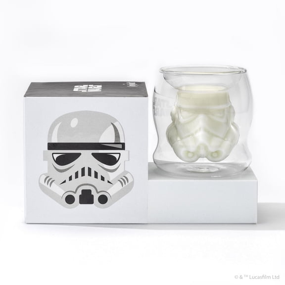 Star Wars Stormtrooper 3D Helmet Double Wall Coffee Glass - 6.5 oz