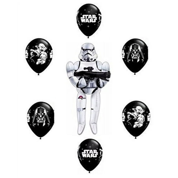 Star Wars Stormtrooper Airwalker Air Walker Balloon Bouquet