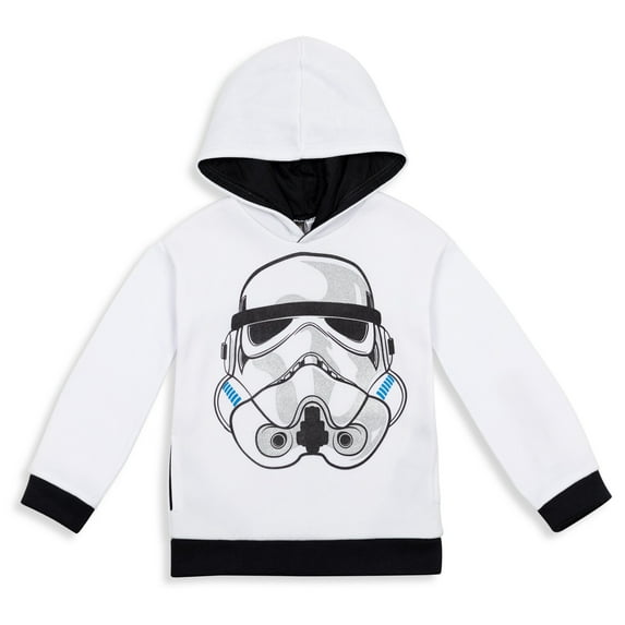 Star Wars Stormtrooper Big Boys Fleece Pullover Hoodie Little Kid to Big Kid