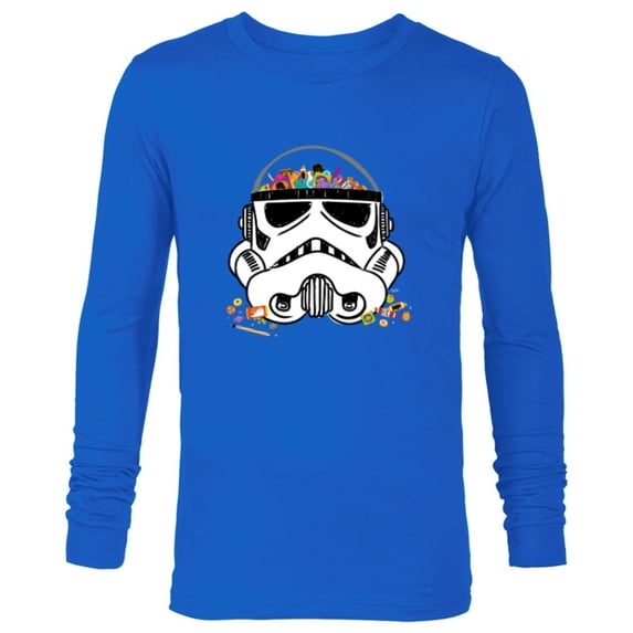 Star Wars Stormtrooper Candy Bowl - Long Sleeve T-Shirt for Men - Customized-Navy