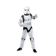 STAR WARS Stormtrooper Official Boys Youth Halloween Costume Medium - Premium Quality Padded Jumpsuit with Plastic Mask and Reflective Torso