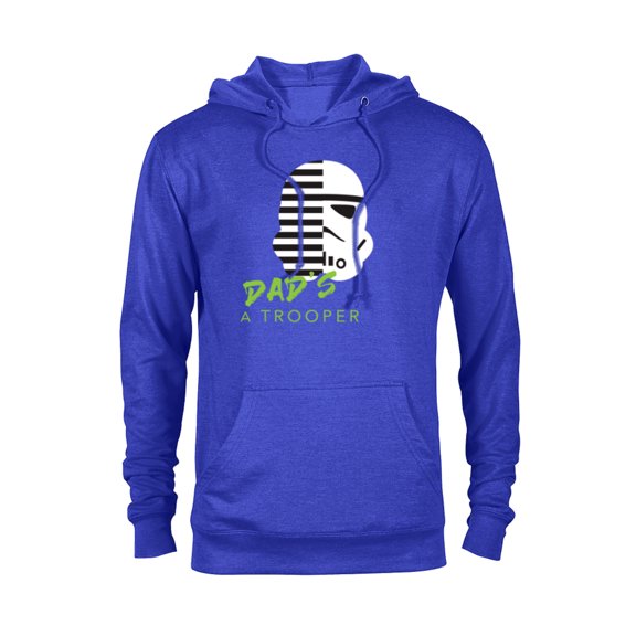 Star Wars Stormtrooper Dad's a Trooper - Pullover Hoodie for Adults - Customized-Royal