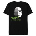thumbnail image 1 of Star Wars Stormtrooper Dad's a Trooper - Short Sleeve Blended T-Shirt for Adults - Customized-Black, 1 of 5