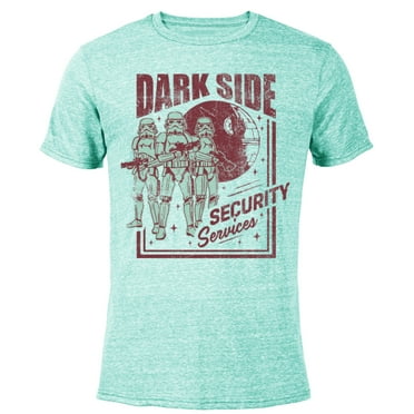 Star Wars Stormtrooper Dark Side Security Services Vintage Standard - Short Sleeve Blended T-Shirt for Adults – Customized-Ocean Blue