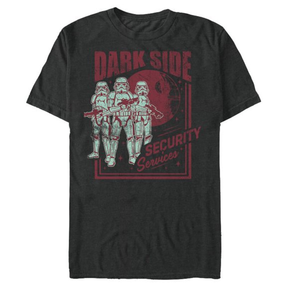 Star Wars Stormtrooper Dark Side Security Services Vintage Standard - Short Sleeve Blended T-Shirt for Adults – Customized-Dark Heather