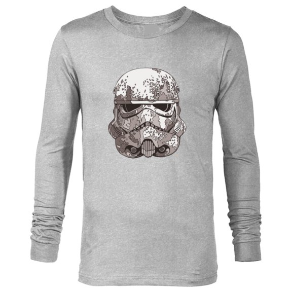 Star Wars Stormtrooper Empire Helmet - Long Sleeve T-Shirt for Men - Customized-Athletic Heather