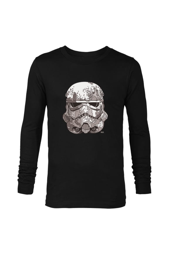 Stormtrooper Empire Helmet - Long Sleeve T-Shirt for Men - Customized-Black