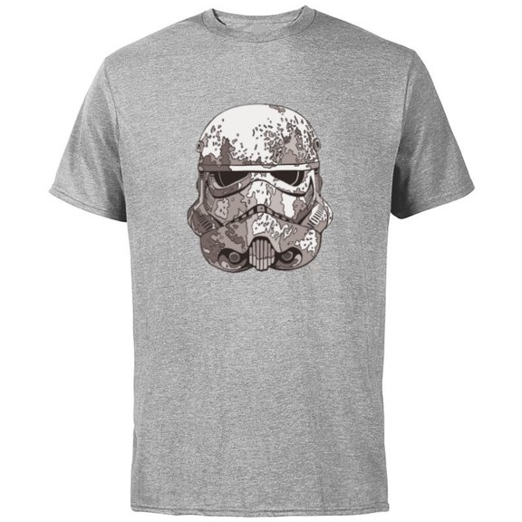 Star Wars Stormtrooper Empire Helmet - Short Sleeve Cotton T-Shirt for Adults - Customized-Athletic Heather