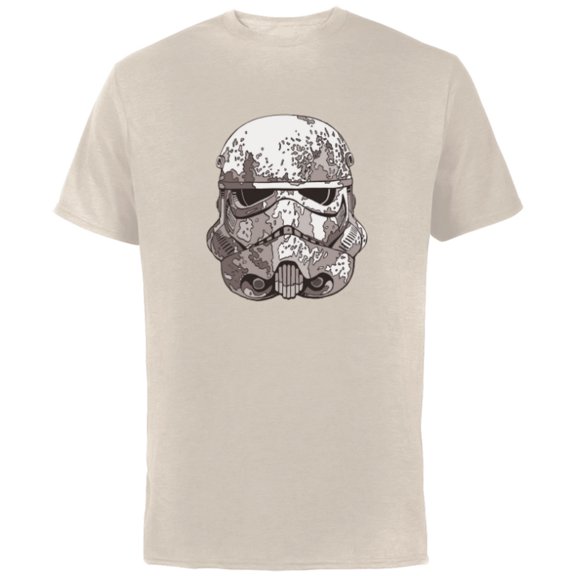 Star Wars Stormtrooper Empire Helmet - Short Sleeve Cotton T-Shirt for Adults - Customized-Natural