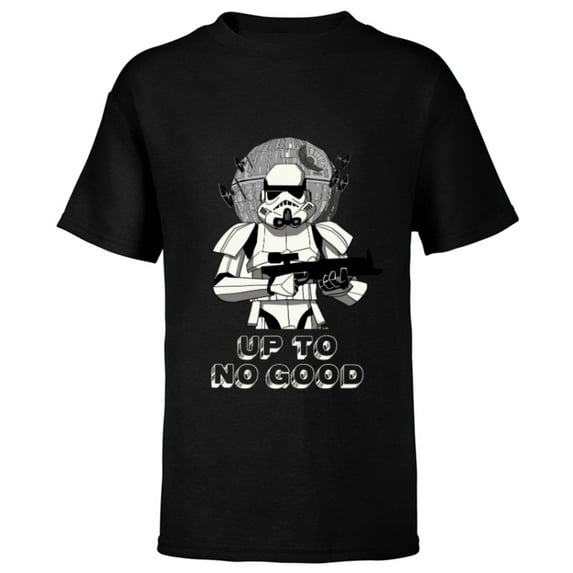 Star Wars Stormtrooper Empire Up to No Good - Short Sleeve T-Shirt for Kids - Customized-Black