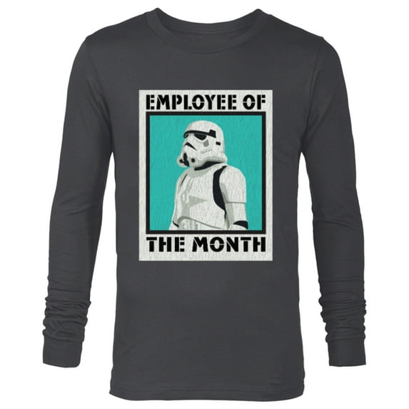 Star Wars Stormtrooper Employee of The Month - Long Sleeve T-Shirt for Men- Customized-Charcoal Heather