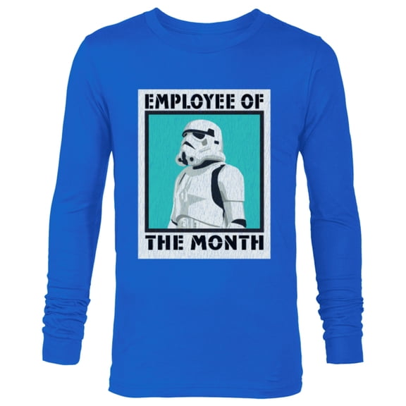 Star Wars Stormtrooper Employee of The Month - Long Sleeve T-Shirt for Men- Customized-Royal