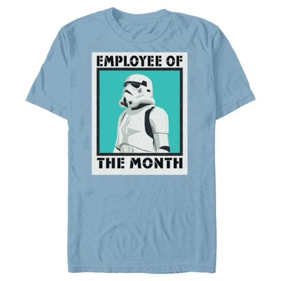 Star Wars Stormtrooper Employee of The Month - Short Sleeve Blended T-Shirt for Adults- Customized-Ocean Blue