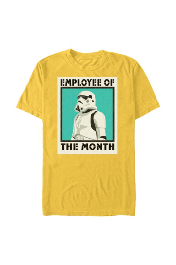 Stormtrooper Employee of The Month - Short Sleeve Blended T-Shirt for Adults- Customized-Yellow