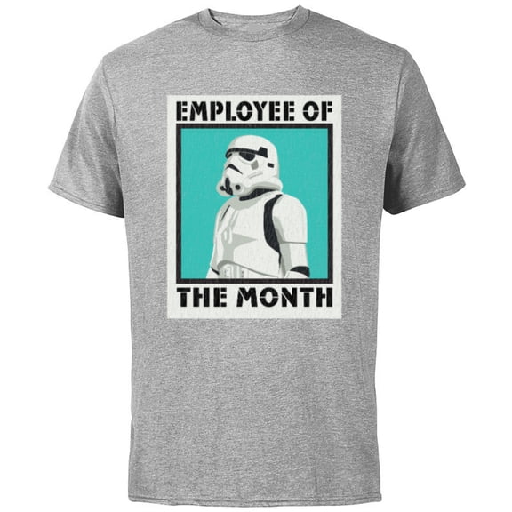 Star Wars Stormtrooper Employee of The Month - Short Sleeve Cotton T-Shirt for Adults- Customized-Athletic Heather