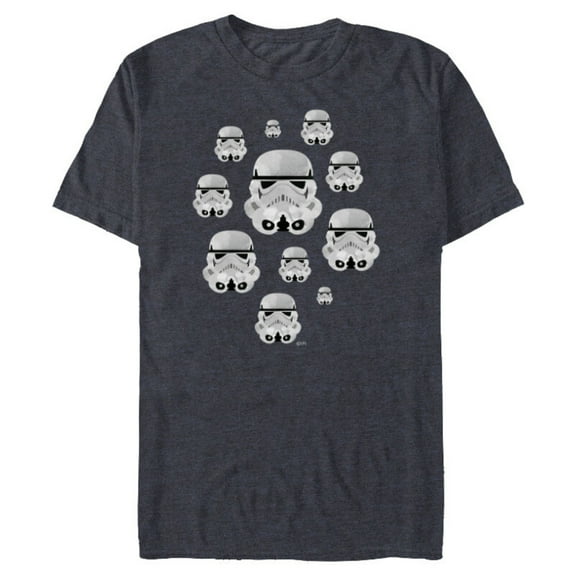 Star Wars Stormtrooper Helmets - Short Sleeve Blended T-Shirt for Adults - Customized-Navy Heather