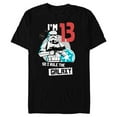 thumbnail image 1 of Star Wars Stormtrooper I’m 13 Birthday - Short Sleeve Blended T-Shirt for Adults - Customized-Black, 1 of 5