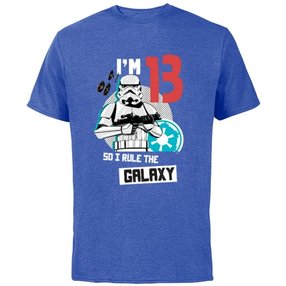 Star Wars Stormtrooper I’m 13 Birthday - Short Sleeve Cotton T-Shirt for Adults - Customized-Royal Heather