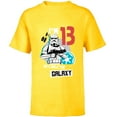 thumbnail image 1 of Star Wars Stormtrooper I’m 13 Birthday - Short Sleeve T-Shirt for Kids - Customized-Yellow, 1 of 5