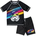 thumbnail image 1 of Star Wars Stormtrooper Little Boys Rash Guard and Swim Trunks Outfit Set Little Kid to Big Kid, 1 of 5
