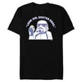 thumbnail image 1 of Star Wars Stormtrooper Look Sir Easter Egg Funny - Short Sleeve Blended T-Shirt for Adults - Customized-Black, 1 of 5