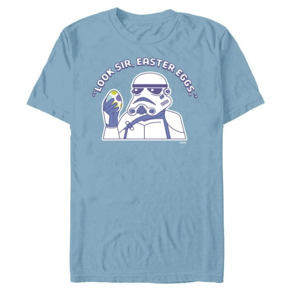 Star Wars Stormtrooper Look Sir Easter Egg Funny - Short Sleeve Blended T-Shirt for Adults - Customized-Ocean Blue