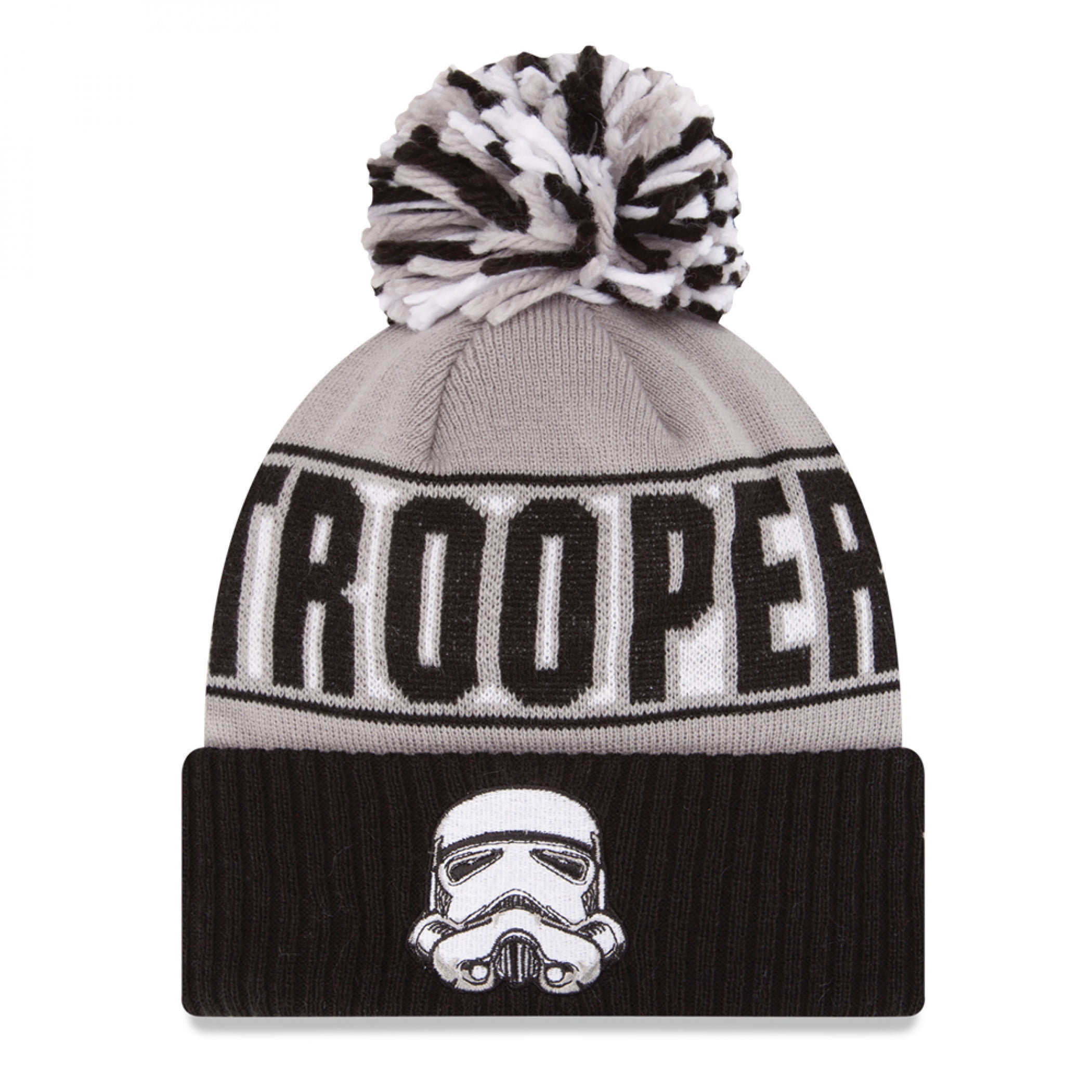 New Era Star Wars Stormtrooper Embroidered Pom Knit Beanie, 100